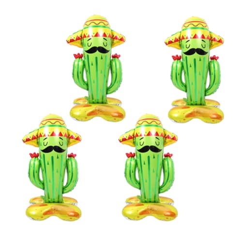 ABOOFAN 4 Stück Aluminium Folienballons Kaktus Bunte Sommer Party Dekoration für Hawaii Themen Feierlichkeiten Langlebig und Vielseitig für Hochzeiten und Geburtstagsfeiern ABOOFAN 4 Stück Aluminium Folienballons Kaktus Bunte Sommer Party Dekoration für Hawaii Themen Feierlichkeiten Langlebig und Vielseitig für Hochzeiten und Geburtstagsfeiern von ABOOFAN