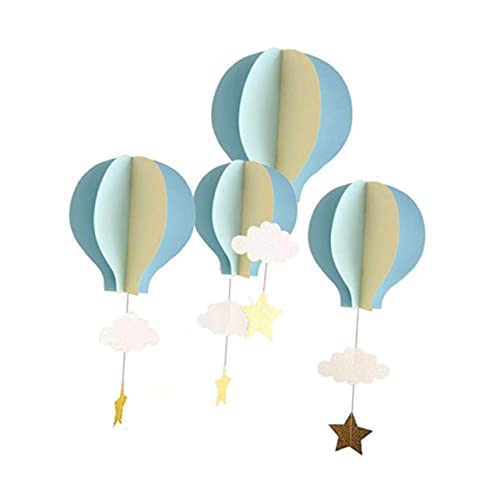 ABOOFAN 4 Stück Heißluftballon-Anhänger Topper Babyzimmer Wanddekoration Clouds Wolken Girlande Hochzeitsdekoration Anhänger aus Papier Anhänger aus 3D-Papier Weihnachten ABOOFAN 4 Stück Heißluftballon-Anhänger Topper Babyzimmer Wanddekoration Clouds Wolken Girlande Hochzeitsdekoration Anhänger aus Papier Anhänger aus 3D-Papier Weihnachten von ABOOFAN