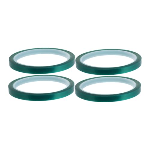 ABOOFAN 4 Stück Hochtemperatur Klebeband Hitzebeständig für Sublimation Isolierung Sprühmalerei Langlebig Pet Material für Bastelarbeiten Elektronikschutz von ABOOFAN