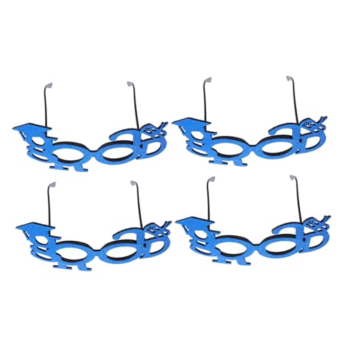 ABOOFAN 4 Stück Partybrille der Abschlusssaison Abschlussfoto -Requisiten Abschlussbrille gläser Fotokabinen-Requisiten für Absolventen Gefälligkeiten für Abschlussfeiern gefühlt Blau ABOOFAN 4 Stück Partybrille der Abschlusssaison Abschlussfoto -Requisiten Abschlussbrille gläser Fotokabinen-Requisiten für Absolventen Gefälligkeiten für Abschlussfeiern gefühlt Blau von ABOOFAN