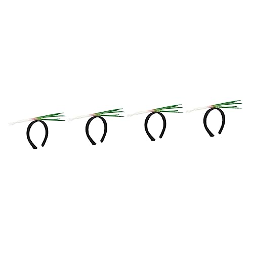 ABOOFAN 4 Stück Schalotten-stirnband Haarschmuck Vegetarische Diät Mann Pflanze Plastik von ABOOFAN