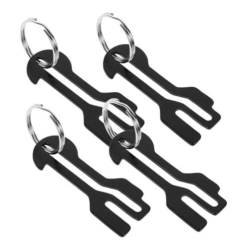 ABOOFAN 4 Stück Schlüsselring Einkaufswagen Chip Robuste Trolley Token für Einkaufswagen Eleganter Schlüsselanhänger für Zuhause Geschäft von ABOOFAN