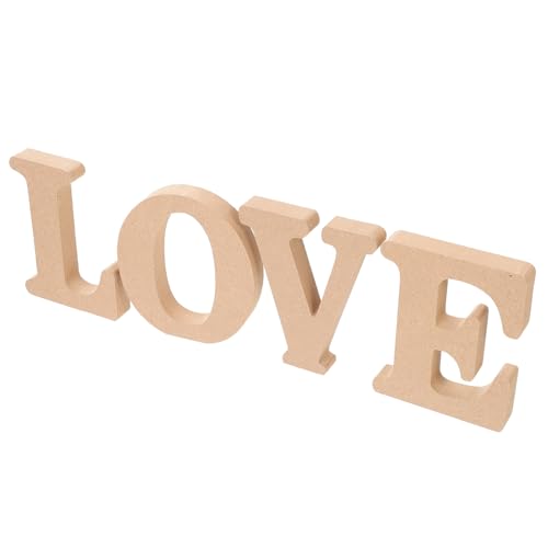 ABOOFAN 4 Stück Teiliges Holzbuchstaben Dekorset Love Verschleißfest Natürliche Tischdeko Diy Bemalung Vielseitiges Party und Wohnaccessoire für Büro Zuhause Restaurant ABOOFAN 4 Stück Teiliges Holzbuchstaben Dekorset Love Verschleißfest Natürliche Tischdeko Diy Bemalung Vielseitiges Party und Wohnaccessoire für Büro Zuhause Restaurant von ABOOFAN