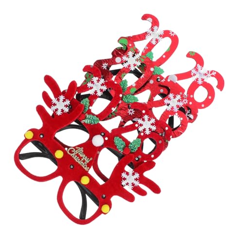 ABOOFAN 4 Stück Teiliges LED Weihnachtsbrillen mit Glitzereffekt Santa Hut Rentier Design Leuchtende Partybrille für Weihnachtsfeiern Foto Requisiten und Festliche Partygäste ABOOFAN 4 Stück Teiliges LED Weihnachtsbrillen mit Glitzereffekt Santa Hut Rentier Design Leuchtende Partybrille für Weihnachtsfeiern Foto Requisiten und Festliche Partygäste von ABOOFAN