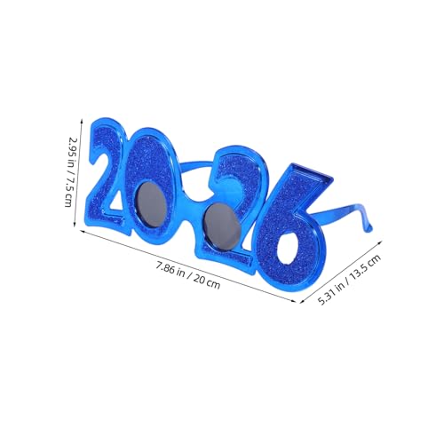 ABOOFAN 4 Stück Teiliges Neujahrsbrillen Bunte Witzige Kunststoff Sonnenbrillen als Party Favor für Silvester Kreative Foto Requisiten für Festliche Feierlichkeiten ABOOFAN 4 Stück Teiliges Neujahrsbrillen Bunte Witzige Kunststoff Sonnenbrillen als Party Favor für Silvester Kreative Foto Requisiten für Festliche Feierlichkeiten von ABOOFAN
