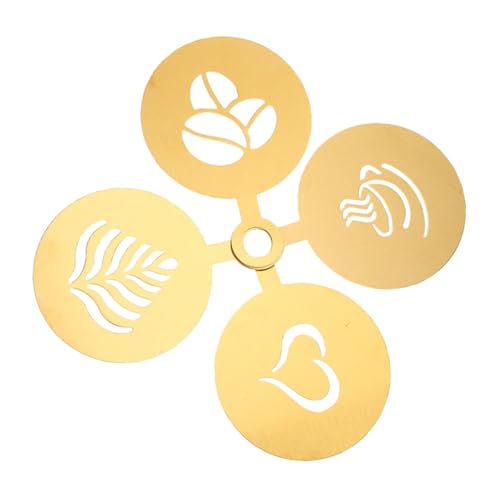 ABOOFAN 4 Stück Teiliges Schablonen für Kreative und Kuchendekoration Latte Art Haferflocken und Heiße mit Aufhängelöchern für Handling ABOOFAN 4 Stück Teiliges Schablonen für Kreative und Kuchendekoration Latte Art Haferflocken und Heiße mit Aufhängelöchern für Handling von ABOOFAN