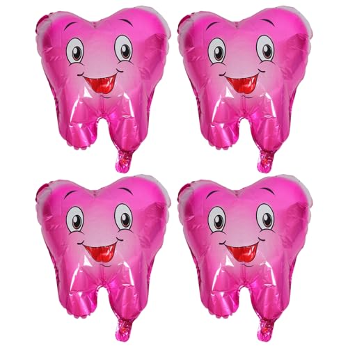 ABOOFAN 4 Stück Teiliges Shower Zahnballons Lustige Folienballons für Kindergeburtstage und Partys aus Langlebigem Aluminium für Dekoration und Unterhaltung ABOOFAN 4 Stück Teiliges Shower Zahnballons Lustige Folienballons für Kindergeburtstage und Partys aus Langlebigem Aluminium für Dekoration und Unterhaltung von ABOOFAN