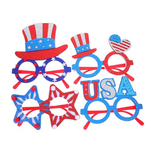 ABOOFAN 4 Stück Unabhängigkeitstagbrille party zubehör patriotische Partybrille Zubehör für den Tag der Unabhängigkeit Stirnbänder zum Tag der Unabhängigkeit Cartoonbrille Glitzertuch ABOOFAN 4 Stück Unabhängigkeitstagbrille party zubehör patriotische Partybrille Zubehör für den Tag der Unabhängigkeit Stirnbänder zum Tag der Unabhängigkeit Cartoonbrille Glitzertuch von ABOOFAN