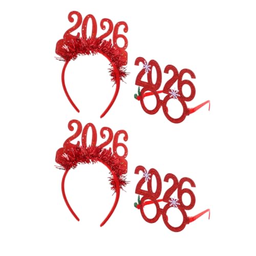 ABOOFAN 4 Stücke Teiliges Silvester Party Glitzernde Happy Year Haarreifen und Brillen Leichtes Langlebiges Festzubehör für Weihnachts und Neujahrsfeiern Geeignet für Altersgruppen ABOOFAN 4 Stücke Teiliges Silvester Party Glitzernde Happy Year Haarreifen und Brillen Leichtes Langlebiges Festzubehör für Weihnachts und Neujahrsfeiern Geeignet für Altersgruppen von ABOOFAN