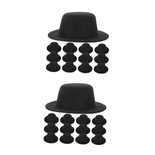 ABOOFAN 40 Stck. Mini Dekorationshut Schneemannhüte für kleine Puppen winzige Melone Hüte für Puppen kleiner Zylinder Puppe Filzhüte Mini-Zylinder-Miniatur kleine Puppenhüte Eva Schwarz ABOOFAN 40 Stck. Mini Dekorationshut Schneemannhüte für kleine Puppen winzige Melone Hüte für Puppen kleiner Zylinder Puppe Filzhüte Mini-Zylinder-Miniatur kleine Puppenhüte Eva Schwarz von ABOOFAN