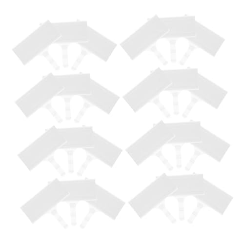 ABOOFAN 40 Stück Preisschild Drahtregal -Displayhalter Etikettenhalter für Körbe aus Kunststoff Etikettenhalter für Regaletiketten -Label -Halter Racketiketten Clips Plastik Weiß von ABOOFAN