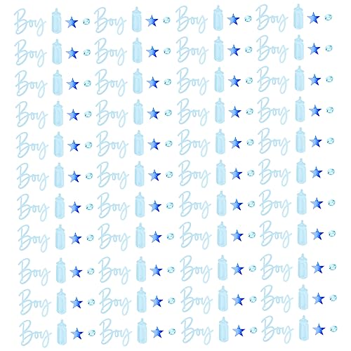 ABOOFAN 4Er-Packung Shower Konfetti Gender Reveal Party Dekoration Acryl Glitzer Milchflasche Stern Streudeko Leichtes Tischdekor für Mädchen Jungen Babyparty Feier von ABOOFAN