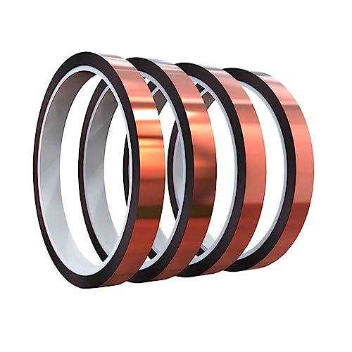 ABOOFAN 4Rollen Hitzebeständiges Doppelseitiges Klebeband Dual Side Wärmeklebeband für Elektronik Module Hochtemperaturfest von ABOOFAN