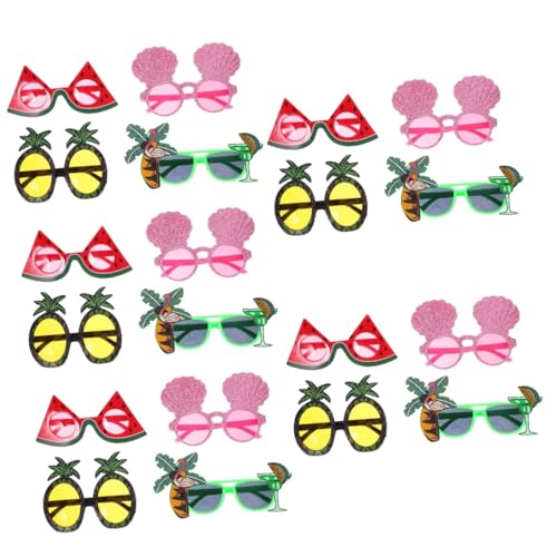 ABOOFAN 5 Sätze Hawaiian Party Sonnenbrillen Lustige Brillen Mit Tropischem Design Für Strand Und Sommerpartys Dekoration Für Pool Und Geburtstagsfeiern Einzigartige Und 4 Stück * 5 von ABOOFAN