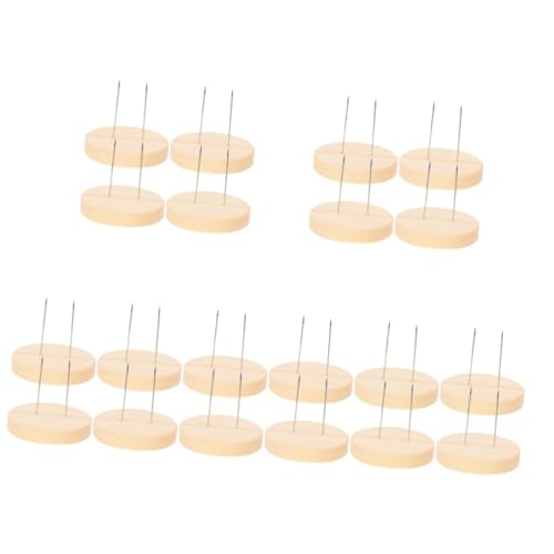 ABOOFAN 5 Sätze Ständer Aus Wollfilz Steht Plüsch Inhaber Puppenständer Spielzeugpuppen Unterstützen Häkelpuppen-display-basis Stützständer Für Puppen Puppenhalter Holz Beige 4 Stück * 5 von ABOOFAN