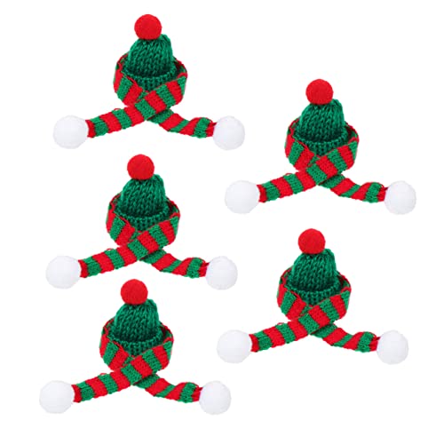 ABOOFAN 5 Sätze Weihnachts Mini Mützen und Flaschen Schals Dekorative Weinflaschen Hauben Weihnachtliche Tischdekoration Festliche Mini Strickaccessoires für Flaschen Grün Rot Teilig ABOOFAN 5 Sätze Weihnachts Mini Mützen und Flaschen Schals Dekorative Weinflaschen Hauben Weihnachtliche Tischdekoration Festliche Mini Strickaccessoires für Flaschen Grün Rot Teilig von ABOOFAN