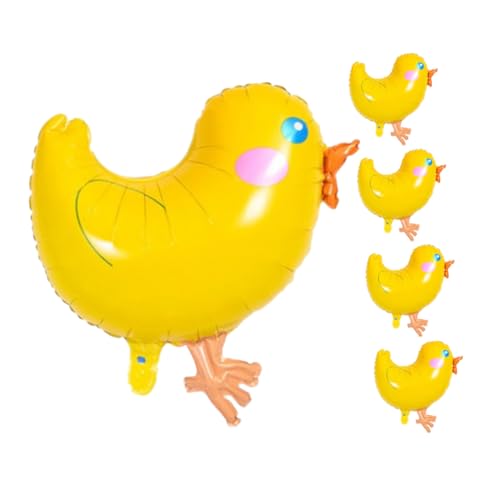 ABOOFAN 5 Stück Großer Gelber Hühnerballon Folienballon Partydekorationen Luftballons Mit Nutztieren Frühlingsdeko Luftballons Zum Thema Bauernhof Yellow Aluminiumfolie ABOOFAN 5 Stück Großer Gelber Hühnerballon Folienballon Partydekorationen Luftballons Mit Nutztieren Frühlingsdeko Luftballons Zum Thema Bauernhof Yellow Aluminiumfolie von ABOOFAN