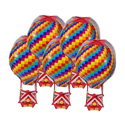 ABOOFAN 5 Stück Heißluftballon Folienballons Aluminium Partydeko Kindergeburtstag Babyparty Hochzeit Bunte Ballons Heliumgeeignet Vielseitige Festdekoration ABOOFAN 5 Stück Heißluftballon Folienballons Aluminium Partydeko Kindergeburtstag Babyparty Hochzeit Bunte Ballons Heliumgeeignet Vielseitige Festdekoration von ABOOFAN