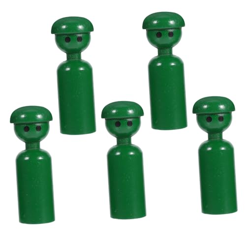 ABOOFAN 5 Stück Holzpuppenspielzeug farbenfrohe Bildungsspielzeug Kinderpädagogische Spielzeuge -Stöpselpuppen Bunte Steckpuppen Lernspielzeug für Kleinkinder Holzfiguren Grün ABOOFAN 5 Stück Holzpuppenspielzeug farbenfrohe Bildungsspielzeug Kinderpädagogische Spielzeuge -Stöpselpuppen Bunte Steckpuppen Lernspielzeug für Kleinkinder Holzfiguren Grün von ABOOFAN