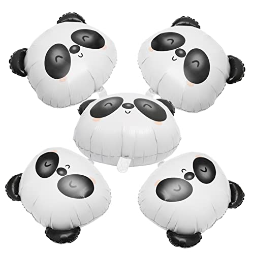 ABOOFAN 5 Stück Panda Folienballons aus Aluminiumfolie Reißfest Einfach zu Verwenden als Partydeko für Geburtstag Shower Karneval und Besondere Anlässe von ABOOFAN