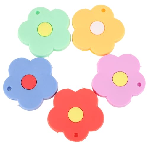 ABOOFAN 5 Stück Silikon Schlüssel Kappen mit Blumen Design Kreative Schlüsselabdeckungen Farben für Hausschlüssel Langlebig Identifikationshilfe für Zuhause von ABOOFAN