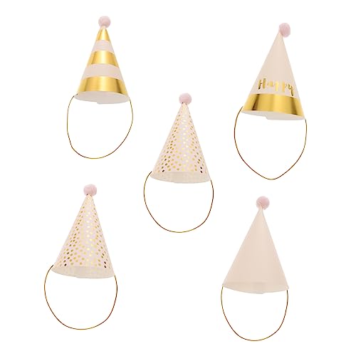 ABOOFAN 5 Stück Teiliges Bunte Geburtstagsmützen mit Glitzereffekt DIY Partyhüte mit Pompon Festliche Kopfbedeckungen für Kindergeburtstag Shower Kostümparty Zubehör ABOOFAN 5 Stück Teiliges Bunte Geburtstagsmützen mit Glitzereffekt DIY Partyhüte mit Pompon Festliche Kopfbedeckungen für Kindergeburtstag Shower Kostümparty Zubehör von ABOOFAN