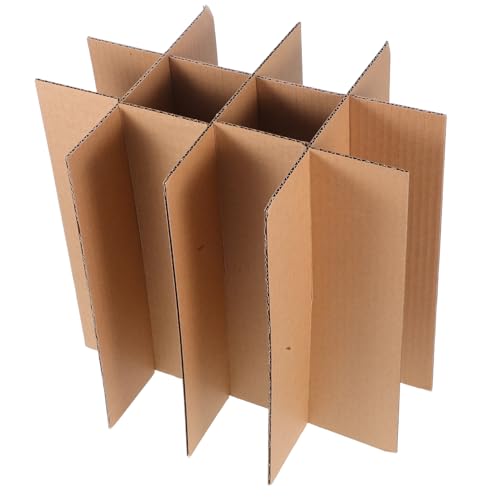ABOOFAN 5 Stück Teiliges Karton trennwandsystem für Versandkartons mit Fächern Langlebige Papp trennwände für Weinkisten Wiederverwendbar Optimaler Schutz für Glasflaschen und von ABOOFAN