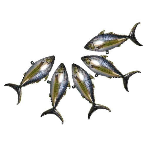 ABOOFAN 5 Stück Teiliges Realistische Thunfisch Folienballons für Meeres Motto Geburtstagsparty Wiederverwendbare Leichte Dekoration für Sommer und Strandfeiern ABOOFAN 5 Stück Teiliges Realistische Thunfisch Folienballons für Meeres Motto Geburtstagsparty Wiederverwendbare Leichte Dekoration für Sommer und Strandfeiern von ABOOFAN