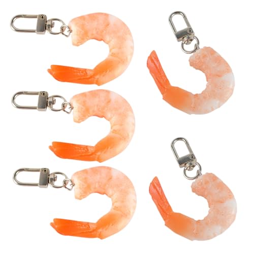 ABOOFAN 5 Stück Teiliges Shrimp Schlüsselanhänger aus Langlebigem Realistisch Gestalteter Lustiger Garnelen Anhänger Tragbarer Taschen und Schlüsselring Kreative Deko für Partys und ABOOFAN 5 Stück Teiliges Shrimp Schlüsselanhänger aus Langlebigem Realistisch Gestalteter Lustiger Garnelen Anhänger Tragbarer Taschen und Schlüsselring Kreative Deko für Partys und von ABOOFAN