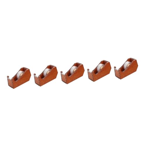 ABOOFAN 5 Stück Tierformbandhalter Klebstoff Bandspender USB Verpackung Büro Klebebandhalter Klebeband-Organizer Klebebandabroller für den Schreibtisch Holz von ABOOFAN