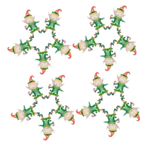 ABOOFAN 50 Stück Dekorationen Für Partyballons Weihnachtsballons Folienballon-ornament Partyballons Als Gastgeschenke Weihnachtsfeierzubehör Ballon Für Die Dekoration Aluminiumfolie Green von ABOOFAN