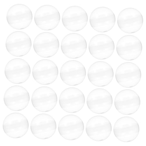 ABOOFAN 50 Stück Glückliche Galerie kleine runde Kapseln Verkaufsautomatenkugeln Leere Automatenkapseln Nachfüllpackung für Mini-Klauenmaschinenspielzeug klare Bälle Plastik Transparent von ABOOFAN