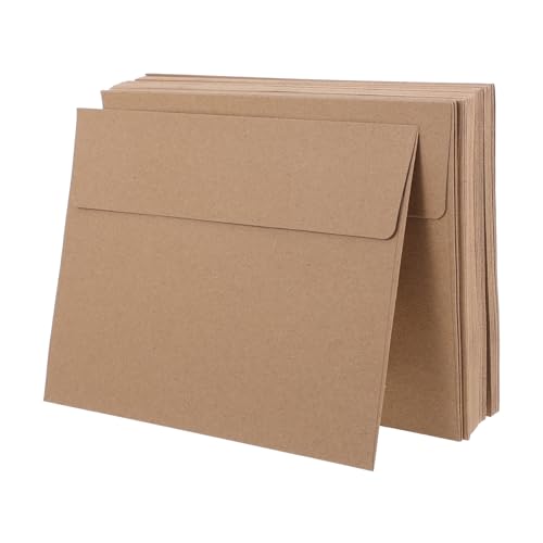 ABOOFAN 50 Stück Hochzeitseinladungen Selbstklebende Umschläge Kraftpapier für Einladungen Grußkarten und Besondere Nachrichten Leicht und Tragbar ABOOFAN 50 Stück Hochzeitseinladungen Selbstklebende Umschläge Kraftpapier für Einladungen Grußkarten und Besondere Nachrichten Leicht und Tragbar von ABOOFAN