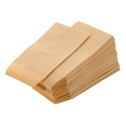 ABOOFAN 50 Stück Samenhülle Mailingumschläge Trinkgeldumschläge für Bargeld Geldumschläge für Geld kleine Umschläge Mini-Papiertüten Briefumschläge Miniumschläge Kraftpapier Hellbraun von ABOOFAN