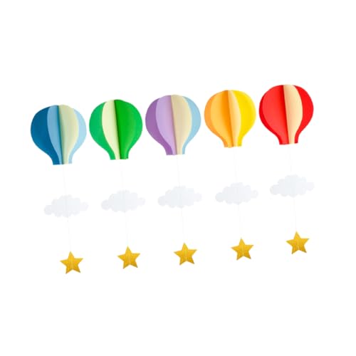 ABOOFAN 5Stücke Hängende Heißluftballon und Dekorationen Teiliges Party für Geburtstagsfeiern Babypartys und Feiertage für Innen und Außenanwendungen Einfacher ABOOFAN 5Stücke Hängende Heißluftballon und Dekorationen Teiliges Party für Geburtstagsfeiern Babypartys und Feiertage für Innen und Außenanwendungen Einfacher von ABOOFAN