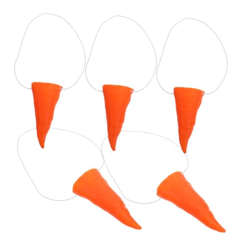 ABOOFAN 5pcs Schneemann -karottennase Einzigartige Und Entzückende Falsche Karottennase Für Cosplay Snowman Clown Kostümzubehör Mit Gummiband ABOOFAN 5pcs Schneemann -karottennase Einzigartige Und Entzückende Falsche Karottennase Für Cosplay Snowman Clown Kostümzubehör Mit Gummiband von ABOOFAN