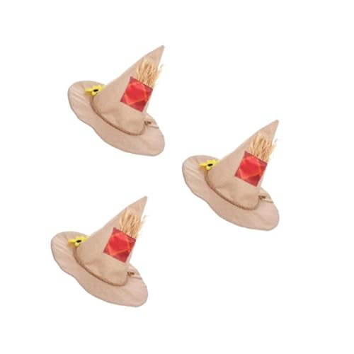 ABOOFAN 6 Stück Hexen Hut Halloween Cosplay Hexenhut Sonnenblumen-hexenhut Sonnenblume Halloween Hexe Hut Cosplay Beige Leinen von ABOOFAN