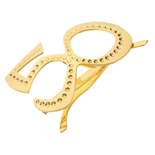 ABOOFAN 6 Stück Jahre Geburtstag Brille Goldene Party Dekoration für Erwachsene Lustige Foto Requisiten für Unvergessliche Feiern und Festlichkeiten von ABOOFAN