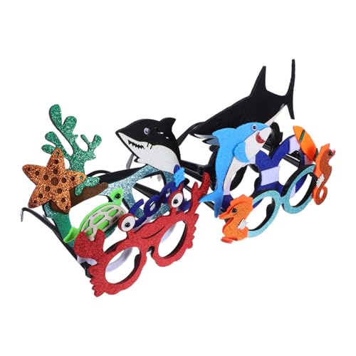 ABOOFAN 6 Stück Teiliges Cartoon Meeres Tierbrillen Kinderparty Sonnenbrillen Wiederverwendbar Robustes Design Für Strand Kostüme Und Unterwasser Themenfeiern von ABOOFAN