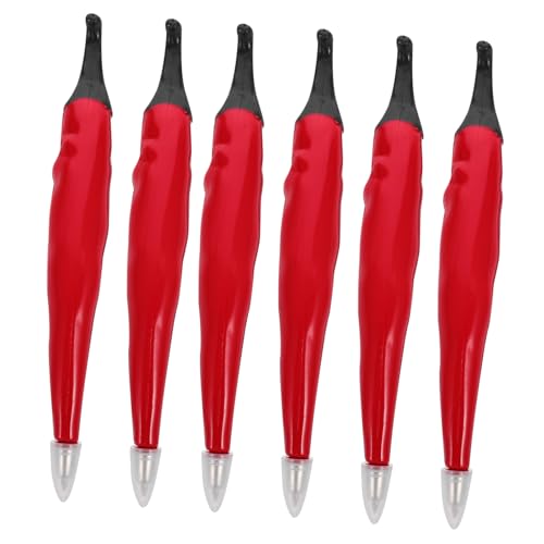 ABOOFAN 6 Stück Teiliges Gemüse Förmige Kugelschreiber für Praktische Schreibgeräte mit Magnet für Kühlschrank Realistische Paprika Designs für Schule und Büro ABOOFAN 6 Stück Teiliges Gemüse Förmige Kugelschreiber für Praktische Schreibgeräte mit Magnet für Kühlschrank Realistische Paprika Designs für Schule und Büro von ABOOFAN