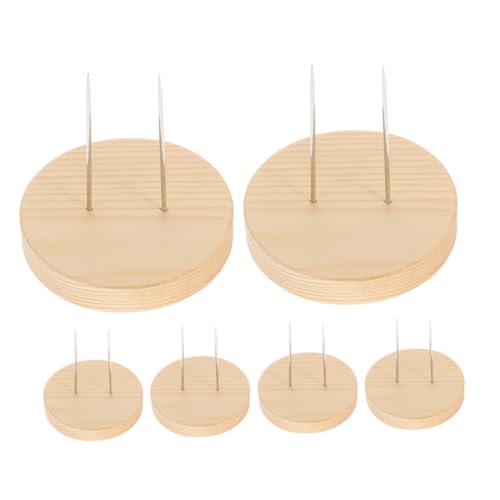 ABOOFAN 6 Stück Teiliges Puppenständer aus Holz für Diy Doll Display Stabiler Puppenhalter aus Nachhaltigem Holz für Präsentation Handgefertigter Puppen und Figuren Durchmesser von ABOOFAN