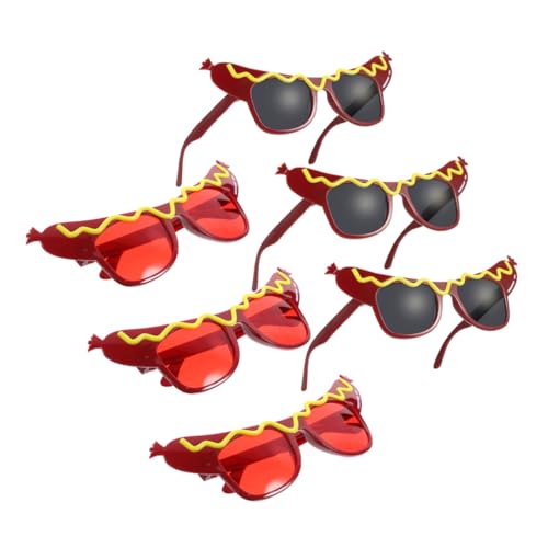 ABOOFAN 6 Stücke Hot Dog Sonnenbrille Lustige Dance Party Make-up Gläser Kostüm Kleid Up Für Urlaub Geburtstag Karneval Maskerade Party ABOOFAN 6 Stücke Hot Dog Sonnenbrille Lustige Dance Party Make-up Gläser Kostüm Kleid Up Für Urlaub Geburtstag Karneval Maskerade Party von ABOOFAN