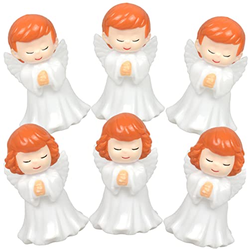 ABOOFAN 6St Engel Kuchendekoration Engelsfigur Weihnachtsengel Figur Figuren Mini Engel- Kuchendekorationen für Mädchen zum Geburtstag Regaldekor-Akzente Heimdekoration Plastik ABOOFAN 6St Engel Kuchendekoration Engelsfigur Weihnachtsengel Figur Figuren Mini Engel- Kuchendekorationen für Mädchen zum Geburtstag Regaldekor-Akzente Heimdekoration Plastik von ABOOFAN