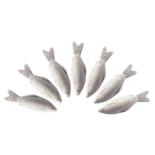 ABOOFAN 7 Stück Simuliertes Fisch -Haustierspielzeug Marine Animal Statuen Realistische Küchenschmuck gefälschtes Aquarium so, als ob EIN Fischspielzeug wäre Fischdekor Tierfiguren Pu von ABOOFAN