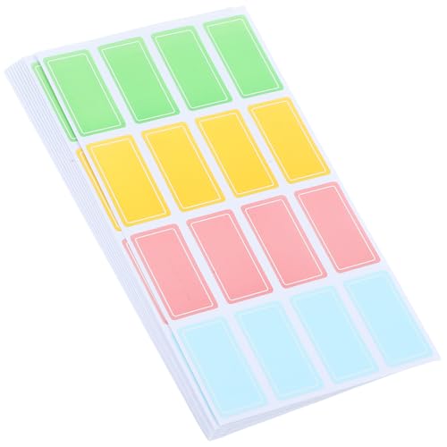 ABOOFAN 70 Blatt Selbstklebende Etiketten Beschreibbare Preisetiketten für Büro Zuhause Wasserdichte Praktische Blanko Aufkleber für Verschiedene Anwendungen Kleine Sets mit Etiketten für von ABOOFAN