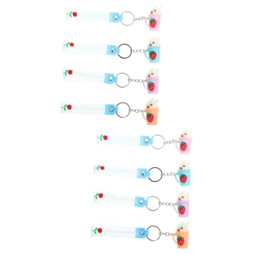 ABOOFAN 8 Stk Eis Schlüssel anhänger Hängende Verzierung für Taschen Dekor Schlüsselringe Schlüsselbund Schlüsselanhänger mit schönem Design schöner Schlüsselanhänger Handtasche Eisbecher von ABOOFAN