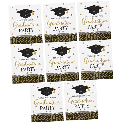 ABOOFAN 8 Stück Abschlussfeier Einladungskarten Graduierungsfeier Einladungskarten im Graduation Style für Unvergessliche Feierlichkeiten und Liebevolle Erinnerungen ABOOFAN 8 Stück Abschlussfeier Einladungskarten Graduierungsfeier Einladungskarten im Graduation Style für Unvergessliche Feierlichkeiten und Liebevolle Erinnerungen von ABOOFAN