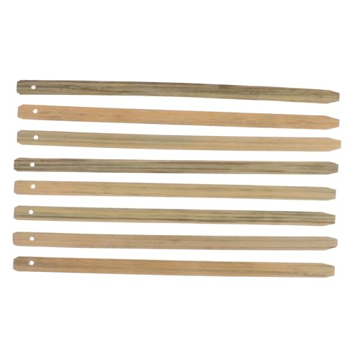 ABOOFAN 8 Stück Fächergriff aus Bambus Bastelstangengriff für Lüfter Party -Fan -Handle kreisförmige Lüfterteile DIY -Lüfter machen Grip Griff Kit Handfächer-Zubehör Beige von ABOOFAN