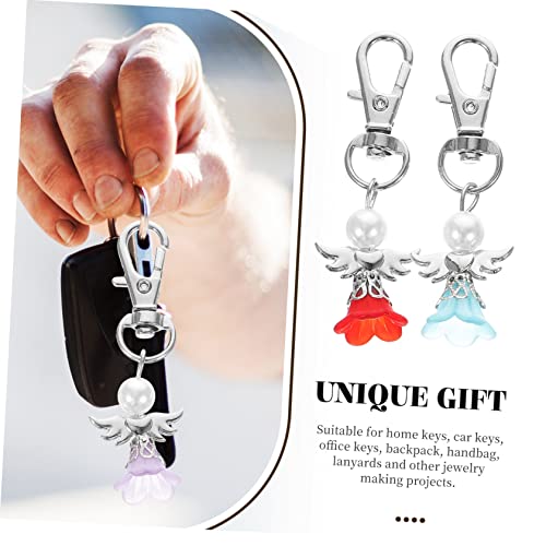 ABOOFAN 8 Stück Teiliges Engelsflügel Schlüsselanhänger Set Hochzeitsdeko Gastgeschenk für Geburtstagsfeiern Valentinstag und Hochzeiten Farbenfrohe Schlüsselanhänger für Schlüssel und von ABOOFAN