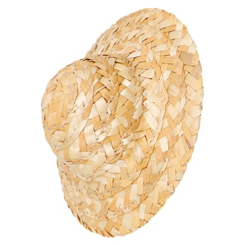 ABOOFAN 8 Stück Teiliges Mini Handgefertigte Woven Straw Hüte Dekorative Miniaturhüte für Puppen Diy Bastelzubehör als Foto Requisiten für Kreative Projekte von ABOOFAN